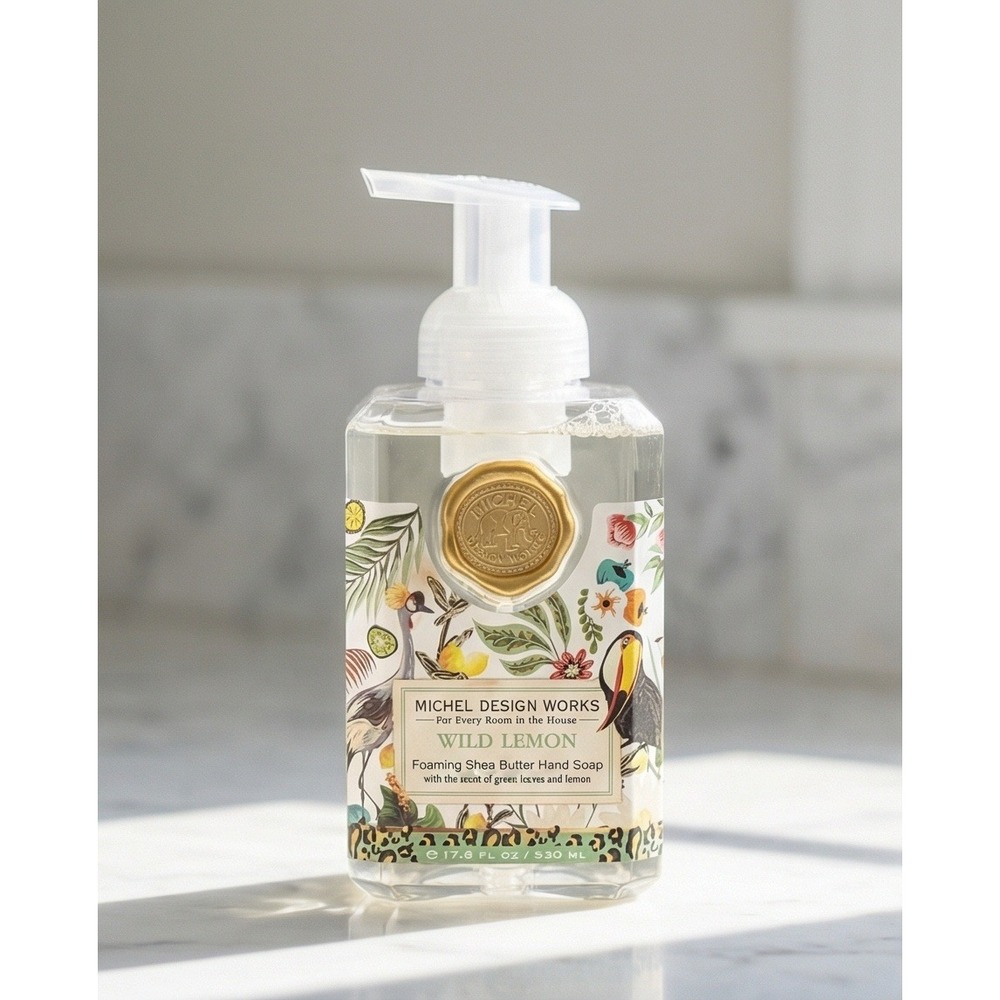 Michel Design Works Wild Lemon Foaming Shea Butter Hand Soap 17.8 fl oz 530 ml
